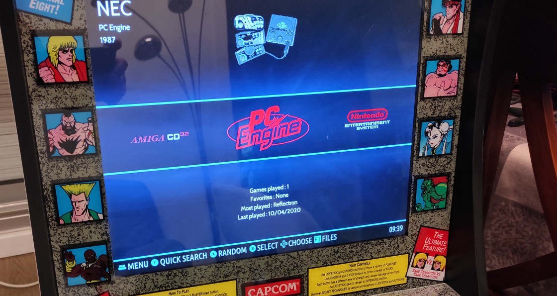 Connecter un ordinateur à l'écran d'une borne Arcade1Up Street Fighter II