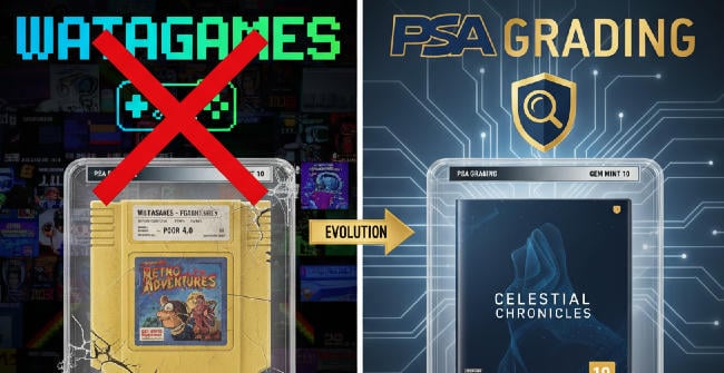 Watagames devient PSA Grading: une nouvelle ère pour le retrogaming et la collection